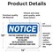 Signmission For The Comfort Of All Guests No Gang Attire, 14 in W x Rectangle, Vinyl Decal OS-2PACK-NS-D-1014-L-12864 - alternate 5